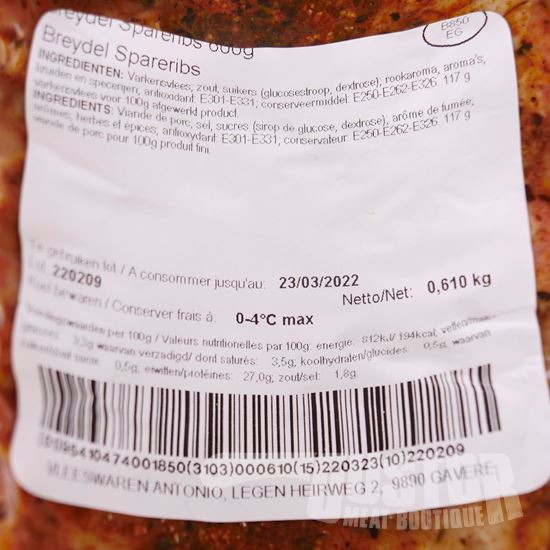 Afbeeldingen van Spareribs voorgegaard